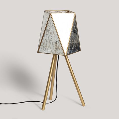 Tischleuchte aus Metall und Glas Mattina Gold (1/3)