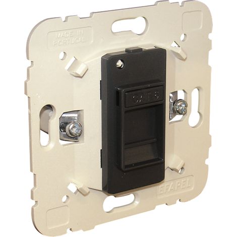 Prise RJ45 cat.6 blanc Efapel Logus 90 (1/2)