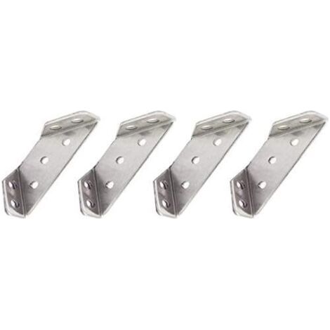 4pcs Stainless Steel Corner Reinforcement, Triangular Support, Table Chair Furniture Corner Joint Connector (1/4)