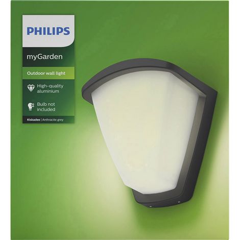 Philips LED Kiskadee 1738393PN Außenwandleuchte LED E27 42 W Anthrazit (1/5)