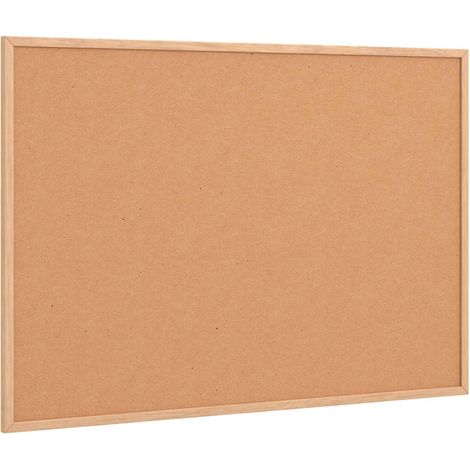 Tableau en liège avec cadre en bois de pin massif 80 x 55 cm CFW133827 (1/5)