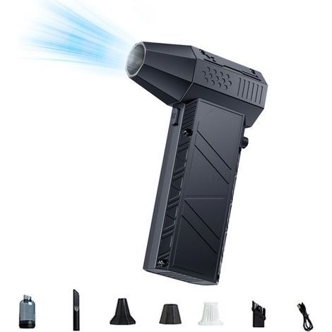 Mini-Akku-Turbinengebläse, 140.000 U/min, Windgeschwindigkeit von 53 m/s, 6.000 mAh Akku, multifunktional und tragbar. (1/5)