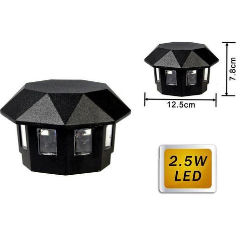 Trade Shop - LAMPADA LED RGB FÜR EXTERNAL 2.5 WATT APPLIQUE ZU PARETE LUCE COLORATA IP55 ES31 - (1/2)