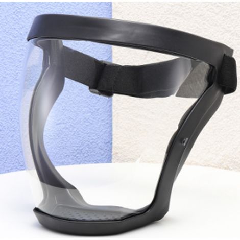 Lunettes et masque intégraux antibuée et anti-gouttelettes à tête de cheval pour éviter les éclaboussures, lunettes de protection couvrant la tête, écran facial de sécurité anti-poussière pour le trav (1/5)