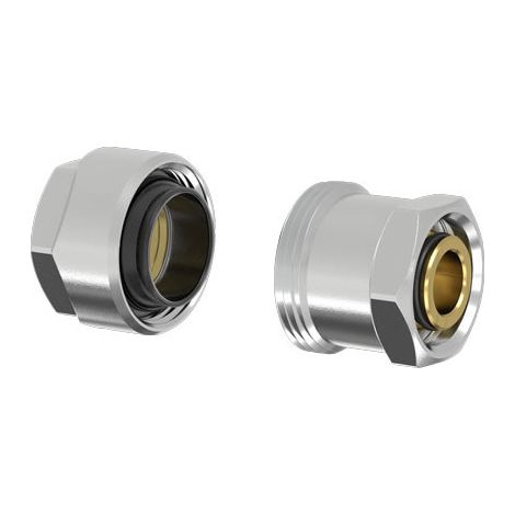 Flamco bergangsverschraubung PLUS SRA G 3/4 F EKx1/2", f Schwarzr., MS vern (1/3)