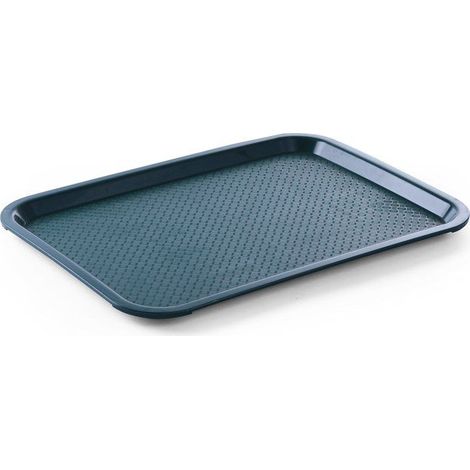 1 plateau de service vert moyen, résistant à 80°C, dimensions 41,2 x 30,4 cm, plat à emporter professionnel, restauration rapide et traiteur (1/2)