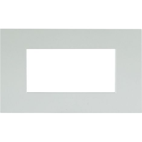 Placca 4 moduli easy smart sistema 44 Bianco Ave Whitek 44PSME4BO