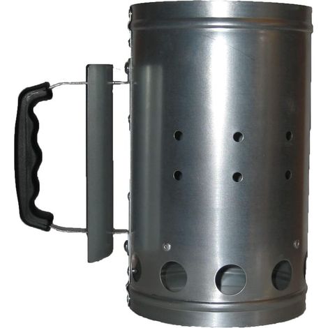 Allume-feu à charbon pour barbecue et poêle, démarrage rapide (argent) (1/3)