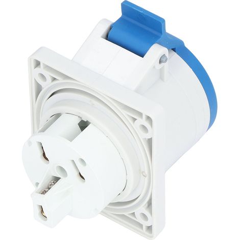Connecteur Industriel 3 Pôles 2P+E IP44 Prise Aviation 32A 230V pour Montage Encastré Étanche
