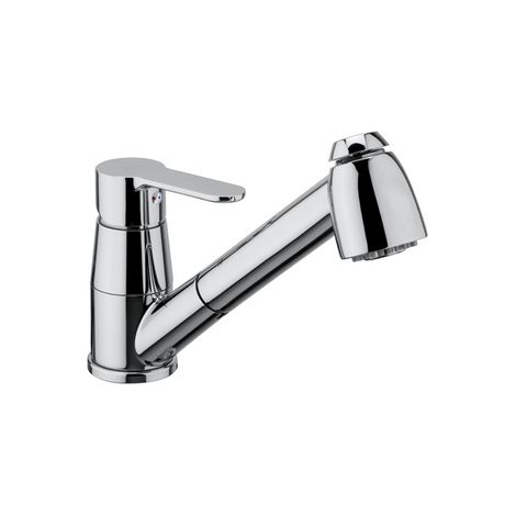 Mezclador de lavabo con ducha extraíble - Blue Line cromo (1/2)