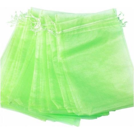 Lot de 100 Sac Protection Fruits Sacs Filets Protection des Grappes de Raisins Contre Les Oiseaux et Insectes Guêpes Frelons 15 x 20 cm (1/4)