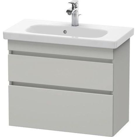 Duravit Waschtischunterbau DURASTYLE 730x350mm eiche schwarz / weiß matt