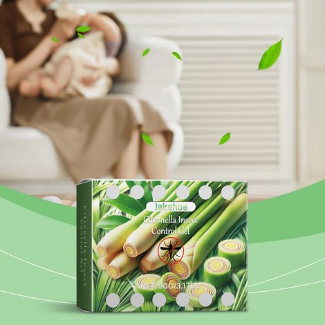 Citronella-Mückenschutzgel in der Dose, für den täglichen Gebrauch im Haushalt, pflanzliche Formel zum Schutz vor Mückenstichen – 90 g -- DE (1/5)