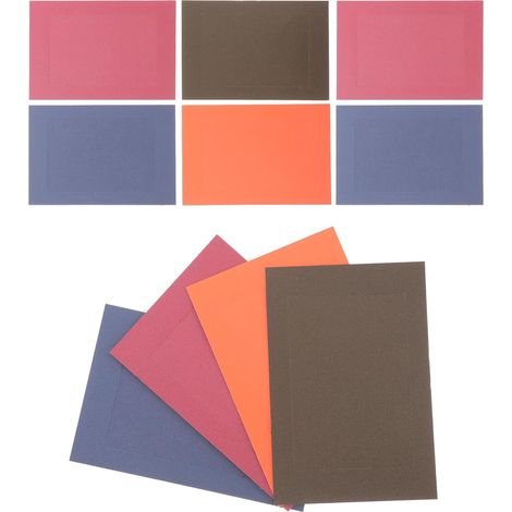 10 cornici portafoto colorate in carta, fai da te, decorative, con retro in cartone, ideali per dipingere e decorare la casa, colori casuali. (1/5)
