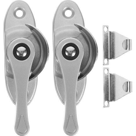 2 pièces Verrous de Fenêtre Coulissante Serrure de Sécurité pour Fenêtres Loquets et Faciles à Installer pour Protection Maison