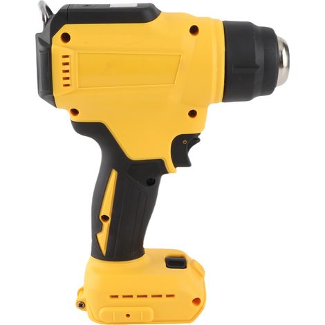 Pistolet à air chaud portable, rechargeable et sans fil, chauffe rapide de 30 °C à 550 °C, avec 3 buses, 300 W, pour batterie DCB200 18 V (1/5)