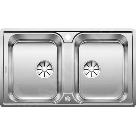 Blanco Classimo - Évier, 86x50 mm, avec commande du vidage, InFino, inox brossé 525331 (1/4)