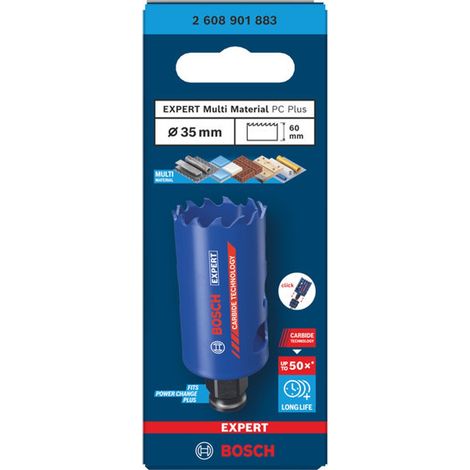 Bosch EXPERT Lochsäge Multi Material Power Change Plus, 35 x 60 mm