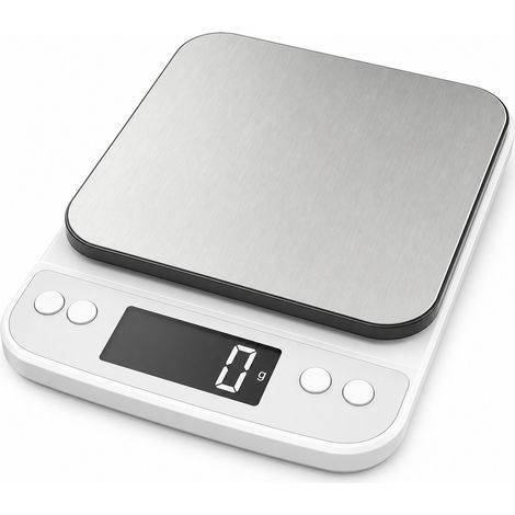Balance de Cuisine Rechargeable Inox 10 kg pour Pâtisserie (1/5)