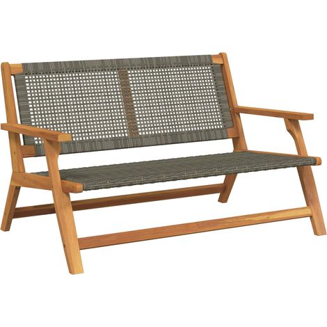 gartenmöbel Grau 122 x 78 x 73 cm Massivholz Akazie (1/5)