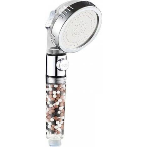 Pommeau de douche ionique 2.0 Pommeau de douche haute pression à économie d'eau avec billes filtrantes (1/5)