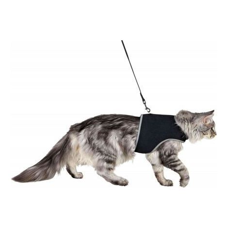 XXL-Softgeschirr mit Leine für Katzen.