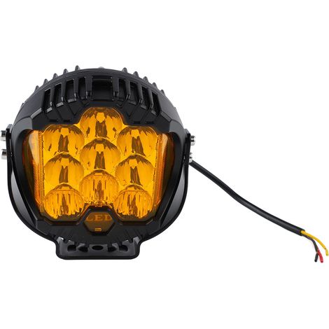 Faro da lavoro per auto, IP67, aspetto raffinato, impermeabile, 5 pollici, 50 W, antiurto, a LED (luce gialla) A