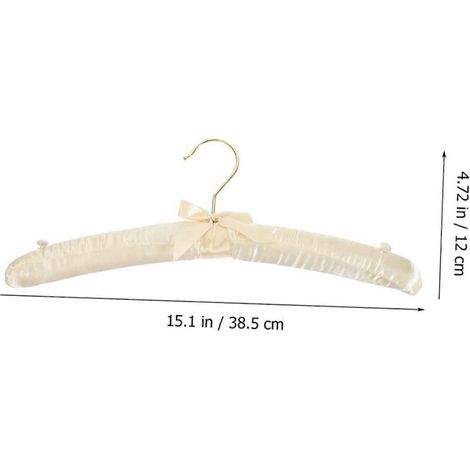 Lot de 20 cintres blancs antidérapants pour manteaux, pulls et jupes, rembourrés et en mousse pour vêtements féminins. (1/3)