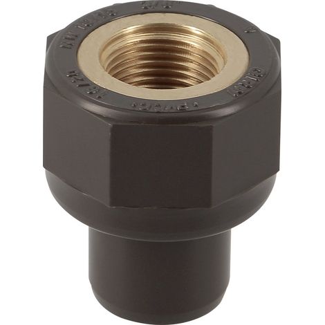 Manchon taraudé femelle laiton/PVC HTA 2027 X 25/32 (1/3)