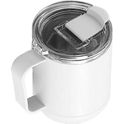 Kaffeebecher (460 ml), Innenauskleidung aus Edelstahl 304, auslaufsicher, stilvoll und tragbar, ideal für Outdoor-Aktivitäten (weiß). (1/5)