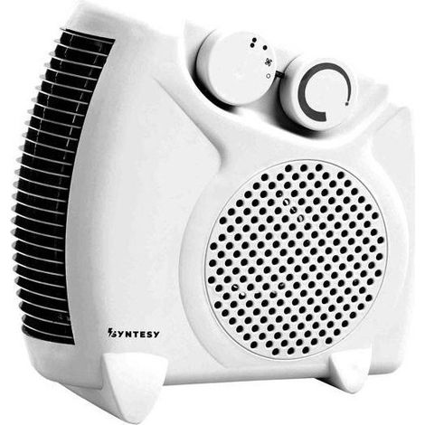 Termoventilatore Con Termostato Due Posizioni 2000W - misure di ingombro cm.26x13x27h. (1/2)