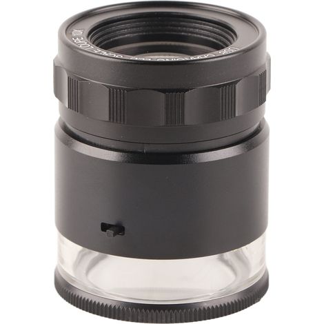Loupe de bijoutier lumineuse à 6 LED, grossissement 10x, rechargeable, champ de vision de 28 mm, pour pièces de monnaie (1/5)