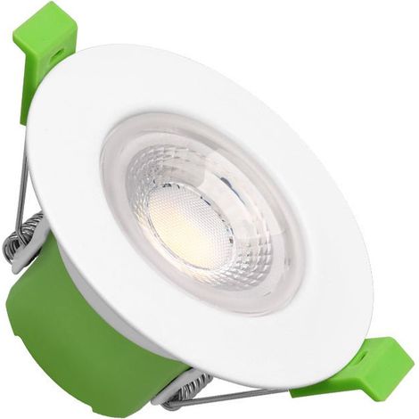 Spot Encastrable Coupe-Feu BBC 6W ø86mm Dimmable CCT IP65 Blanc - 3000K/4000K/6500K - SILAMP (1/2)