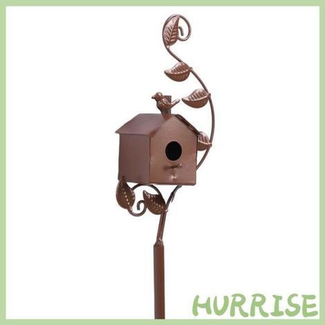 Poteaux de maison d'oiseaux en métal, piquet d'extérieur, décoration de jardin, Patio extérieur, arrière-cour (1/4)