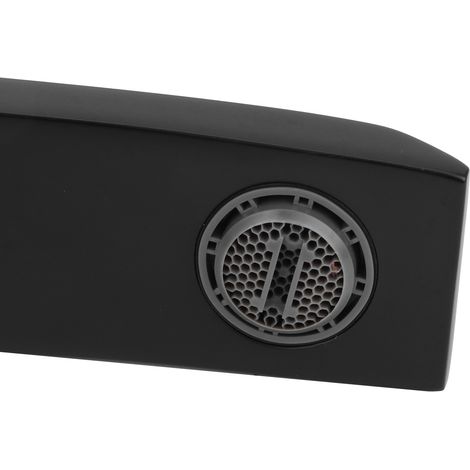 Robinet mitigeur monotrou pour lavabo sous plan, design incurvé G1/2, noir (1/5)