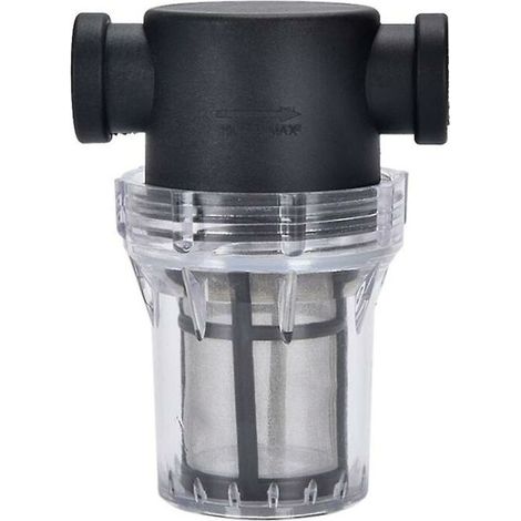 Filtre de tuyau d'eau 1/2" pour irrigation de jardin, filtre anti-impuretés avec maille 100 (1/5)