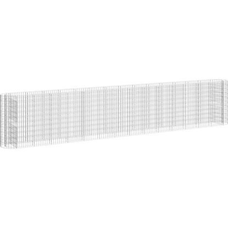Maison Exclusive - Gabionen-Hochbeet Verzinktes Eisen 540x50x100