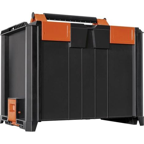 Tood Profi-Koffer Stapelbar ABS schwarz 47x36x33 cm (1/4)
