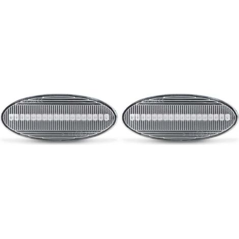KIT 2 INDICATORI DI DIREZIONE LATERALI A LED COMPATIBILE CON DS3 / DS3 Cabrio / DS4 / DS4 CROSSBACK / / VETRO FUME/ LED 6000K EFFETTO XENON / CAN-BUS, PLUG AND PLAY