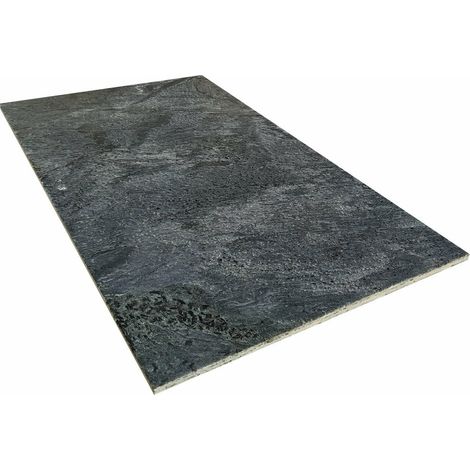Carrelage quartzite Grey Java 30x61cm – Pierre vieillie pour piscine – 1 m² – Traitement hydrofuge recommandé
