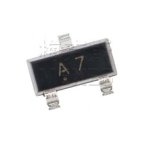 Changdian/Changjing BAV99 SOT-23 Schaltdiode, A7 Siebdruck, Los mit 5 elektronischen Bauteilen.