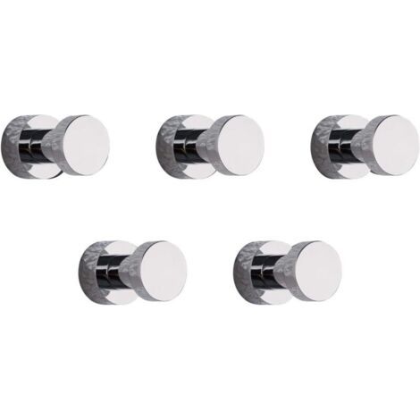 Porte-serviettes mural en laiton – Lot de 5 accessoires décoratifs et fonctionnels pour salle de bain, cuisine, porte, armoire et rangement