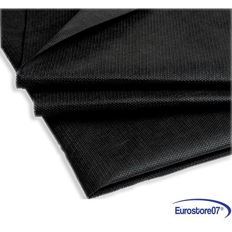 telo tessuto tnt in confezione nero gr.50 - cm.80h. Conf. Da mt.10 peso gr.50/mq (1/4)