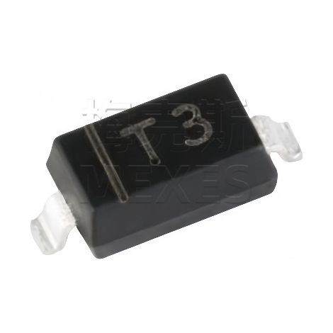 Changdian/Changjing BAV21W SOD-123 package, screen-printed T3, surface-mount switching diode chip, electronic component, 5 pieces, packaged and shipped.
