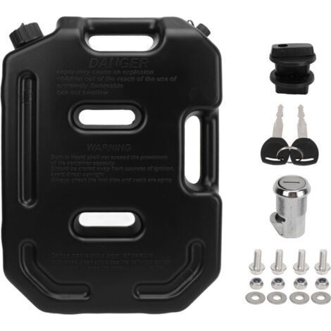 10L noir Jerrican Essence Peut pour Moto ATV UTV (1/5)