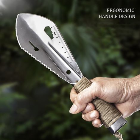 Tragbare Mehrzweckschaufel für die Wildsammlung, schwarzes Gartengerät, 1 Stück (1/5)