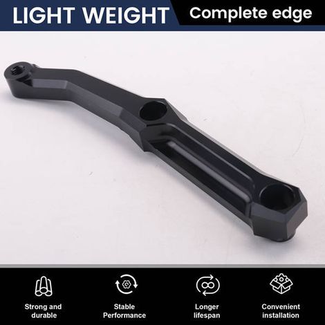 Titanium steering damper mounting bracket compatible with Kawasaki Z800 (2013-2016). (1/5)