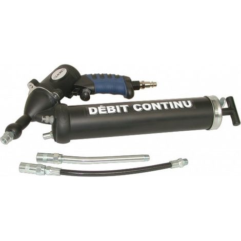 Lacme – Pistolet de graissage pneumatique Pro 500 cm3 – Débit continu – Pression 4-6 bar – Conception ergonomique pour usage intensif