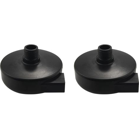 2 Pcs 20mm Threaded Muffler Exhaust Filter for Air Compressor Black (1/5)