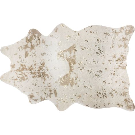 Atmosphera – Tapis peau de vache 198x150 cm – Polyester et acrylique – Design tendance pour décoration intérieure – Poids léger 1,35 kg